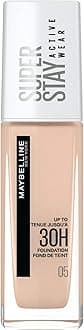 Maybelline New York Foundation, Superstay Active Wear 30 Hour Long-Lasting Liquid Foundation, Lightweight Feel, Water, Sweat and Transfer Resistant, 30 ml, Shade: 05, Light Beige