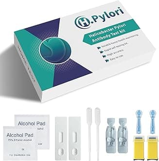 Helicobacter Pylori Test Kit - 2 Pack, H Pylori Test Kits at Home, h. Pylori Self-Test Detection Kits, Quick Home Testing Within 15 Minutes, Easy to Use and Read - Highly Accurate Results.