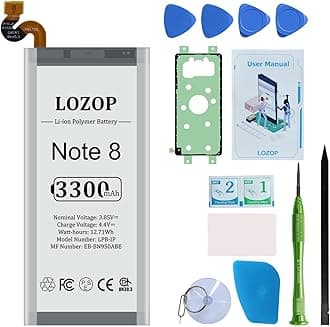 Note 8 Battery Replacement Kit for Samsung Galaxy Note 8 SM-N950U/U1/F/N/W and Other All N950 Models with Repair Tools Kit and User Manual