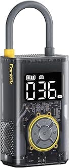 X9 Pro Portable Electronic Air Pump, 1 Min Fast Inflating Electric Compressor, 10.3 BAR/150 PSI Air Compressor with LED Light for Bicycle, Car, Motorcycle and Ball