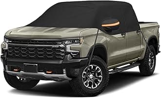 Car Cover for Full-Size Truck Crew Cab, Truck Cab Cooler Sunshade Roof Cover Compatible with Ford F-150, Chevy Silverado, Dodge Ram, GMC Sierra, Toyota Tundra, Nissan Titan