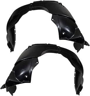 TRQ Front Inner Fender Liner Set Compatible with 2005-2010 Kia Sportage KI1250113 KI1251112
