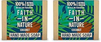 Faith In Nature Natural Coconut Hand Soap Bar, Hydrating, Vegan and Cruelty Free, No SLS or Parabens, 100 g (Pack of 2)