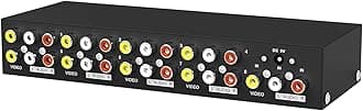 MT-VIKI 8 Way 3 RCA Splitter Composite Video Audio Distribution (1 in 8 Out)