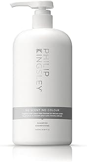Philip Kingsley | No Scent No Colour Shampoo | For Sensitive and Delicate Scalps | Sulfate-Free and Fragrance-Free | 1000ml
