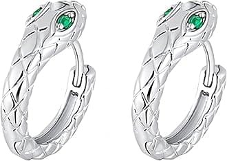 Men's Earring Hoop 925 Sterling Silver Hoop for Men Round Huggie Mens Hoops Earrings Ear Piercings