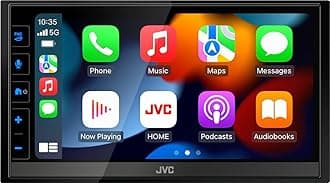 KW-M785DBW Digital Media AV Receiver with Wireless CarPlay & Android Car (4 x 50 W, DAB+/FM, BT, 3 x Pre-Out 2.5 V, USB, iPod/iPhone Control)
