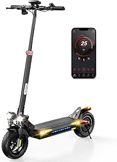 iScooter iX3/iX4 Electric Scooter, 10" Off Road Tires, 800W Motor E-Scooter Up to 25/28 Miles Range,Top Speed 25/28 MPH, Adjustable Handlebar Height,Folding Commuting Electric Scooter for Adults