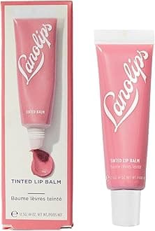 Tinted Lip Balm - Enriched with Lanolin Oil for Shine & Hydration - Hydrating Tinted Lip Gloss Tube - Rose (12.5g / 0.44oz)