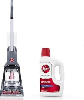 Hoover PowerDash Pet Advanced Compact Carpet Cleaner Machine, FH55050PC + Hoover Oxy Deep Cleaning Carpet Shampoo, Concentrated Machine Cleaner Solution, 50 oz Formula, AH31950