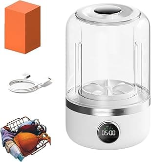 Ye02 Underwear Washer Machine, Portable Rechargeable Cordless Mini Washing Machine, Underwear/Socks Cleaner, for Apartments,Dorms,Camping, RV Travel