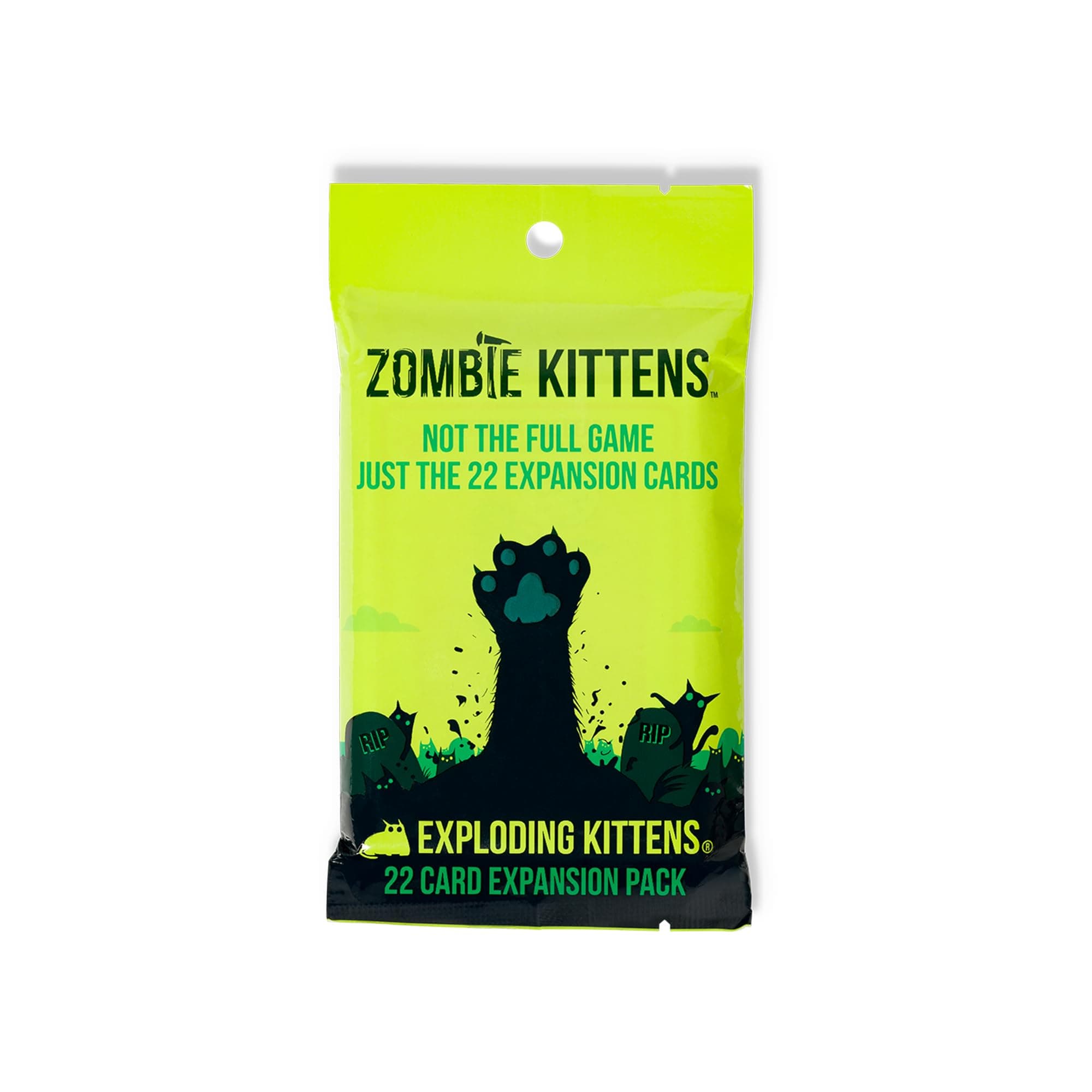 Zombie Kittens Expansion Pack by Exploding Kittens - 2-5 Players - Ages 7+ - 15 Minutes to Play - Original Game Required - Party Game, Family Game Night, Kid and Adult Card Game