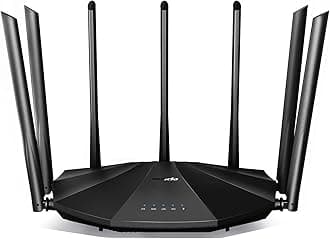 Tenda AC23 AC2100 Dual Band Gigabit Wireless Cable Router,Wi-Fi Speed up to 2033 Mbps,4X4 MU-MIMO,4 Gigabit Ports,Parental Control,VPN,Alexa Compatible,IPv6