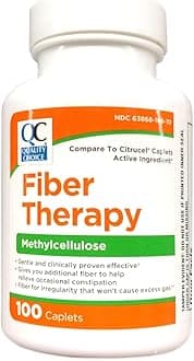 Quality Choice Fiber Therapy Caplets 100 Ct