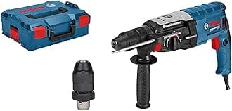 GBH 2-28 F rotary hammer (SDS plus quick-change chuck, 13 mm keyless chuck, up to 28 mm drilling diameter, kickback protection, in L-BOXX)