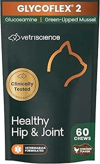 Laboratories GlycoFlex 2, Hip and Joint Supplement for Cats, 60 Bite Sized Chews