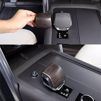 ZiWen New Interior Trim Center Gear Shift Knob Cover Accessories for Land Rover Discovery Range Rover Sport Velar 2022 2023 2024 2025 (Grain Pattern)