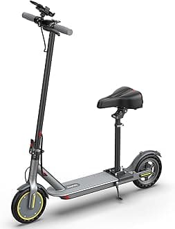 Electric Scooter Adults, Powerful 350W E-Scooter, Max 19 Mph & 15-19 Miles Range Scooters, Folding Scooters with 8.5" Solid Tires, Commuting Scooter Kick Scooter with APP Control (Seats Optional)