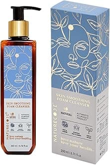NATURECODE Natural Face Wash | With Aloe Vera, Neem & Essential Oils | Gentle Foaming Cleanser for Acne-Prone, Oily & Sensitive Skin | Deep Cleansing & Skin Brightening | Travel-Friendly – 200ml
