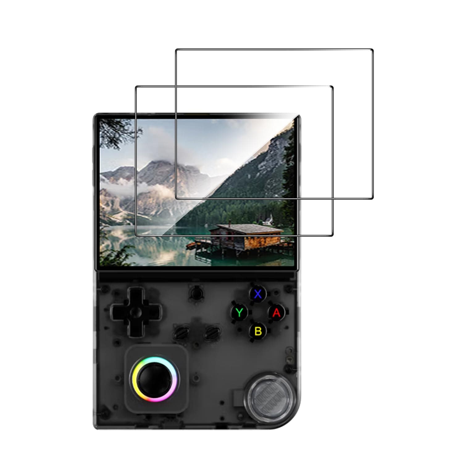 2 Pack Compatible with Anbernic RG40XXV Screen Protector,Full Coverage 9H Tempered Glass Film,HD Clear Scratch Resistant,Bubble-Free for Anbernic RG40XXV Retro Game Screen Protector