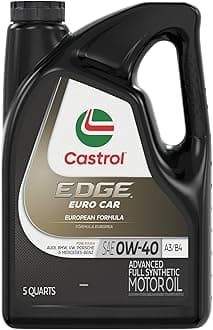 Castrol 03101 EDGE 0W-40 Synthetic Motor Oil - 5 Quart
