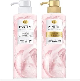 PanteneRosewater Shampoo + Conditioner, 17.9 Fluid Ounce (2 Pack)