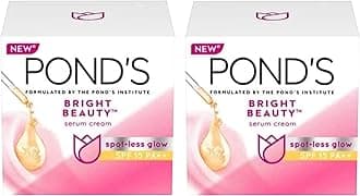 Bright Beauty SPF 15 PA ++ Day Cream 50 g, Non-Oily, Mattifying Daily Face Moisturizer - With Niacinamide to Lighten Dark Spots for Glowing Skin (Pack of 2)