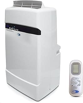 Whynter ARC-12SDH 12,000 BTU (6,884 BTU SACC) Dual Hose Cooling Portable Air Conditioner, Heater, Dehumidifier, and Fan with Storage Bag, Up To 400 sq ft in White