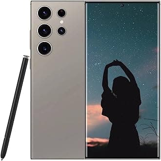 S24 Ultra Unlocked Phones 5G Cell Phone, Smartphone with Tool Pen, 6800mAh Battery Fast Charging Mobile Phone, Android 14.0 Cell Phone 8GB+256GB Dual SIM Dual Standby (Gray)