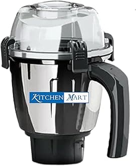 750W Replacement Jar for Bosch Mixer Grinder (Medium Jar, 1000 Ml, Silver)