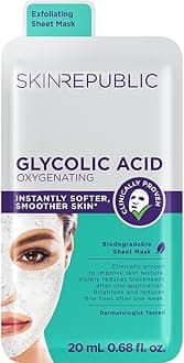 Glycolic Acid Oxygenating Mask | Visibly Brightens and Improves Skin Texture | Helps Reduce Appearance of Pores & Blackheads | Made in Korea (Pack of 1)