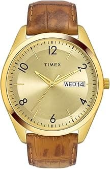 TIMEX Classics Analog Watch for Men with Round Dial & Water Resistant Man's Wrist Watches