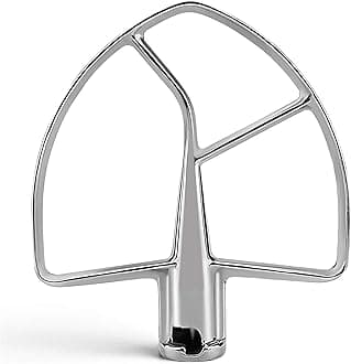 W10376294 Flat Blade Paddle fit for Kitchen Aid 7&8 Quart Kitchen Stand Mixer Attachments,Food Grade Stainless Steel Mixer Attachment,prime&swift