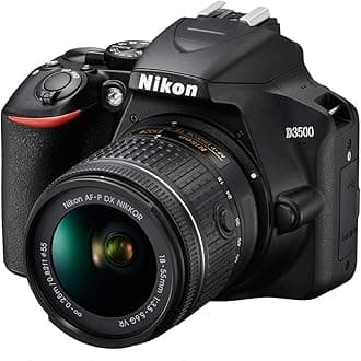 Nikon D3500 24.2MP DSLR Camera with AF-P DX NIKKOR 18-55mm f/3.5-5.6G VR Lens (1590B) – (Renewed)