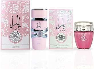 LattafaYara For Women EDP Spray 100ML (3.4 OZ) & Yara Hand & Body Lotion 45ML (SENSATIONAL BUNDLE)