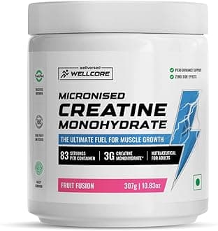 Wellcore - Pure Micronised Creatine Monohydrate | Tropical Tango (122g, 33 Servings)