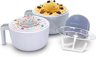 Americana by Elite Pint Perfect™ EIM1205DB Ice Cream Maker, 2 x 1 Pint Capacity Dual Freezing Mugs, Frozen Yogurt, Sorbet, Gelato, Recipes, Periwinkle