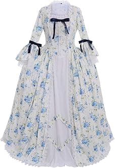 1791's lady Women's Victorian Rococo Dress Inspration Maiden Costume