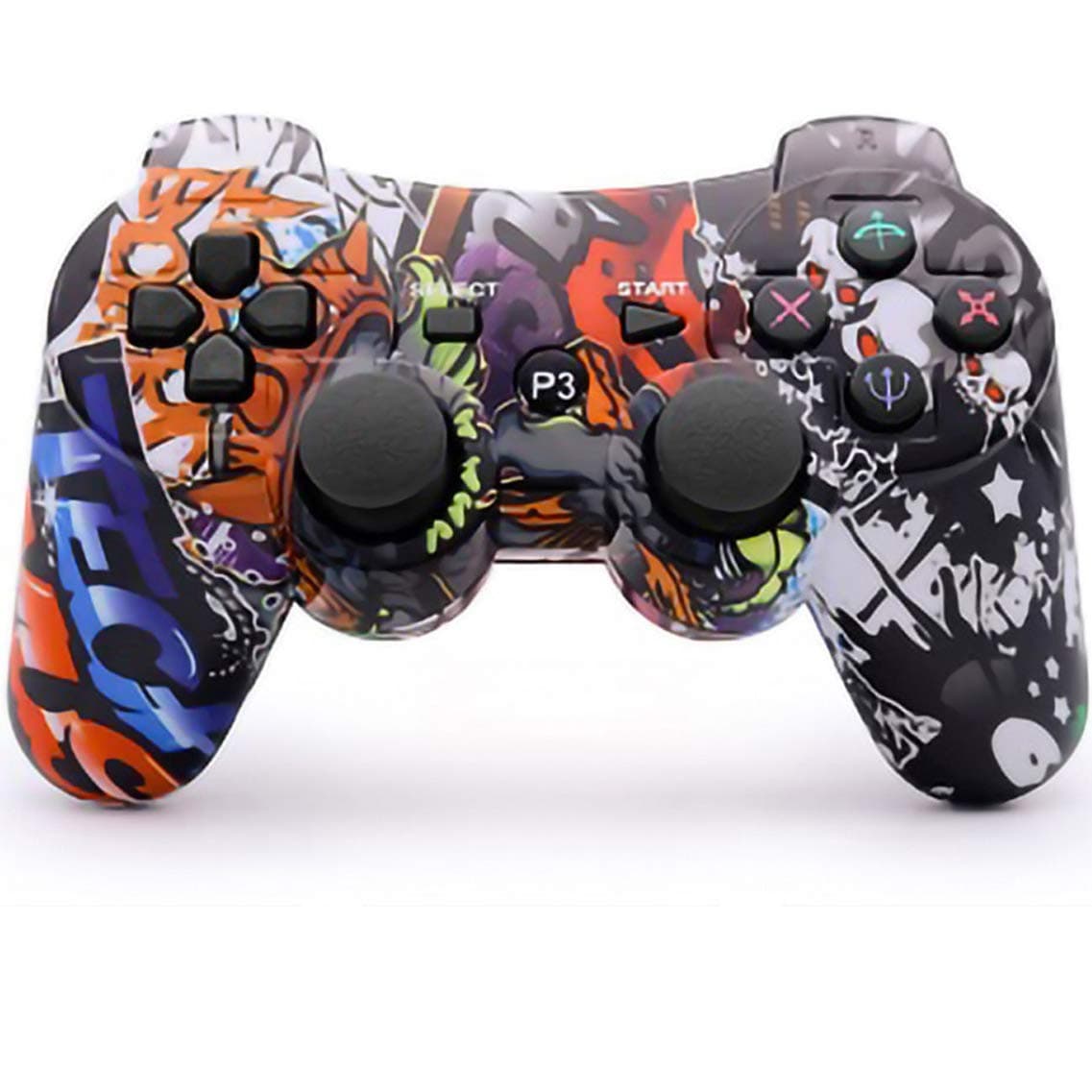 dainslef PS3 Controller Wireless Dualshock Gamepad/Remote Control for Sony Playstation 3 Bluetooth PS3 Sixaxis Joystick with Charging Cable (Horde)