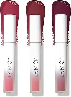 LA MIOR Long-Lasting Juicy Lip Stain | Pack of 3 | 16-Hour Stay, Transfer-Proof, Gel-to-Oil, Plumping, Hydrating | Shade: Spicy Autumn