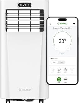 – Meaco MeacoCool Pro Series 8000 CH Portable Air Conditioner - Wi-Fi enabled with Meaco App, Low Energy, Low Noise, Free Flexible Window Kit