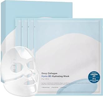 SUNGBOON EDITOR Deep Collagen Hyalu-B5 Overnight Mask 37gx4ea | Real Collagen Face Mask with Hyaluronic Acid | Moisture-Locking Care for Overheated Skin | Viral Korean Skincare Trend