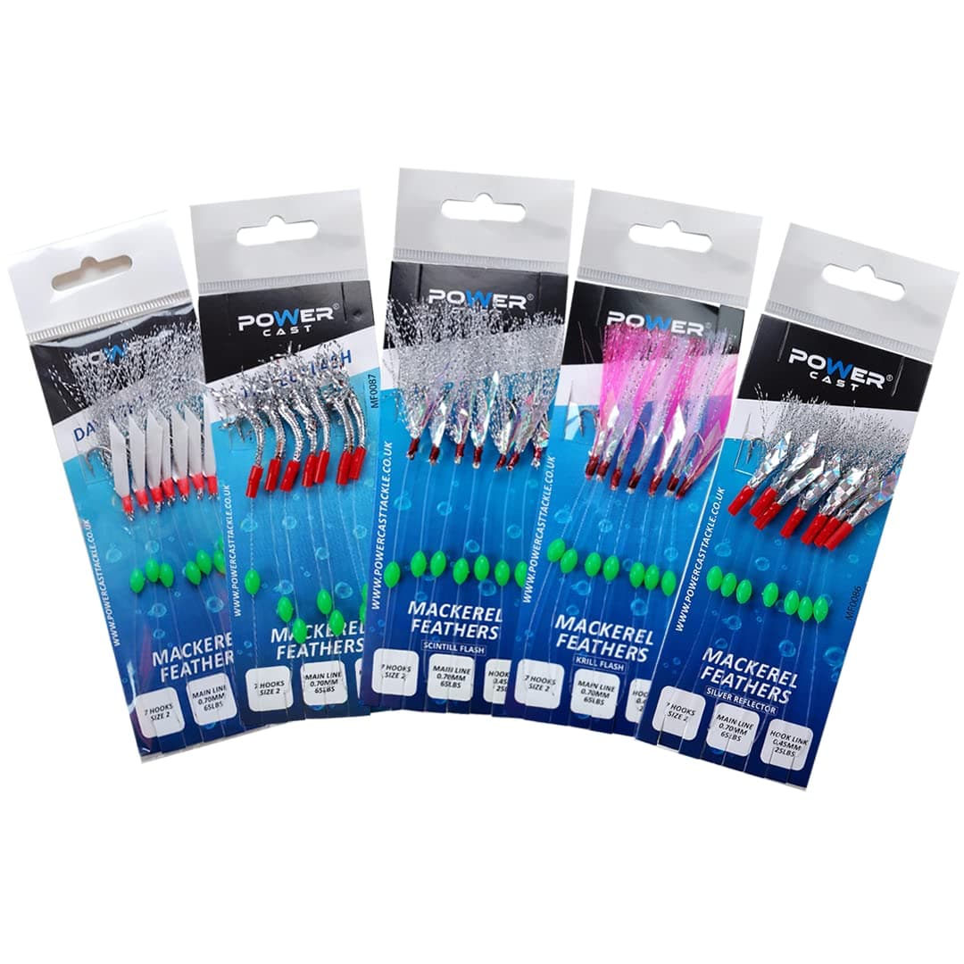 7 Hooks Mackerel Feathers (5 pack)