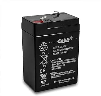 CA645 6V 4.5Ah SLA/AGM Sealed Lead Acid Rechargeable Maintenance-Free Battery – F1 Terminal