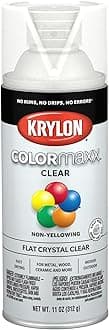 K05547007 COLORmaxx Acrylic Clear Finish for Indoor/Outdoor Use, Flat Crystal Clear, 11 Ounce (Pack of 1)