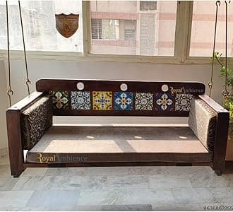 Wooden Convertible Flexible Reversible Swing/Jhula | Royal Ambience | for Home, Garden, Indoor and Outdoor - Tiya