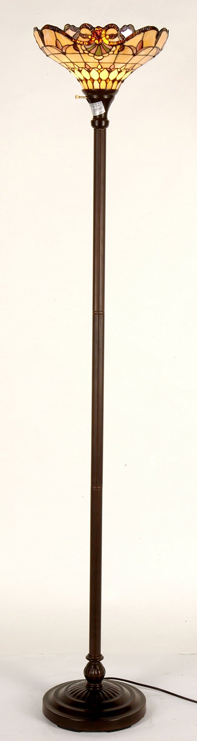 Tiffany Style Floor Uplighter