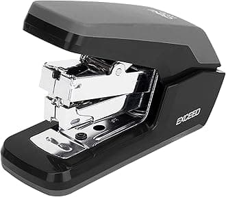 M MAKETHEONE Staplers Office,Small One Touch Stapler Effortless Ergonomic Design, 25 Sheet Capacity(Deli0370)