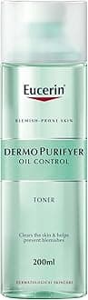 DermoPurifyer Oil Control Facial Toner for Blemish & Acne-Prone Skin with Lactic Acid, Unclogs Pores, Prepares for Skin Care Products, Provides Intensive Cleansing, 200ml