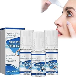 Myopia Reversal Eye Drops,Eye Wellness Drops, Improve Eye Problem Solution Drops, Myopia Relief Dry Eye Drops, Alleviate Eye Fatigue,Clear Eyesight (3pcs)
